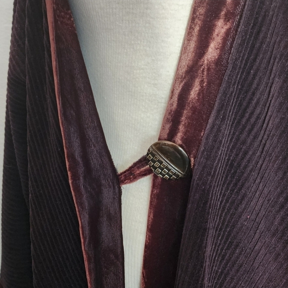 Inner Designs Coat Vintage Opera 1980s Chocolate Brown Size XL - Picture 13 of 15